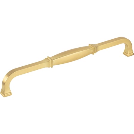224 Mm Center-to-Center Brushed Gold Audrey Cabinet Pull